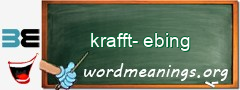 WordMeaning blackboard for krafft-ebing